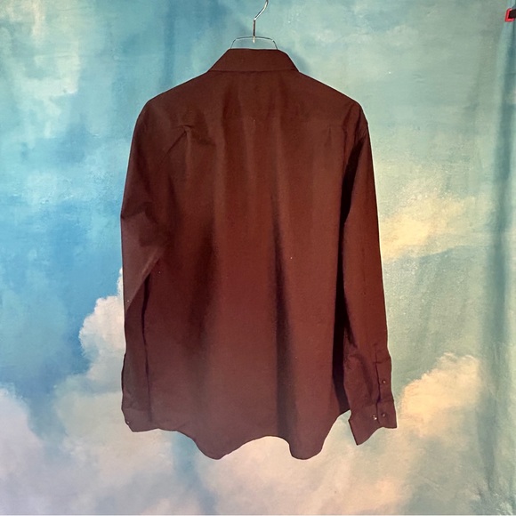 GOODFELLOW BLACK STANDARD BUTTON DOWN SHIRT - SZ L - Picture 2 of 2